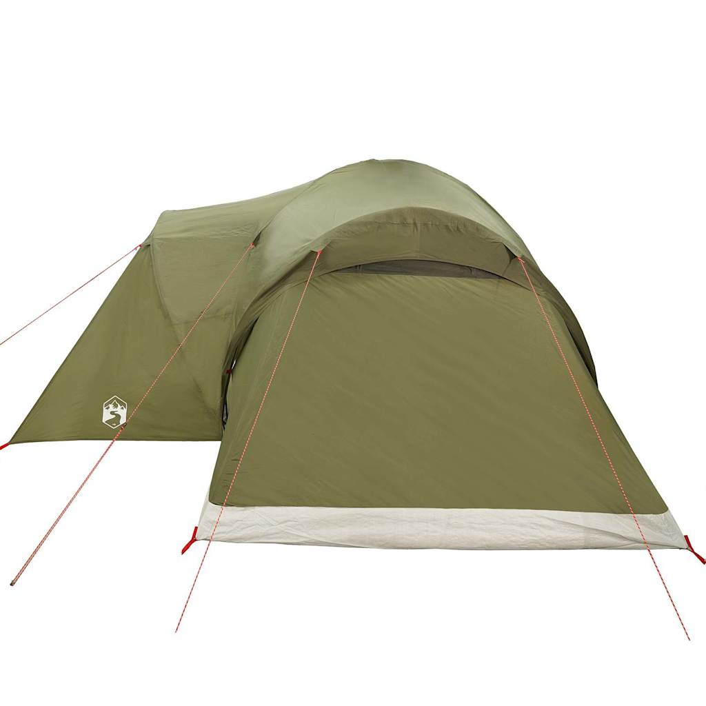 vidaXL Family Tent Dome 6-Person Olive Green Waterproof