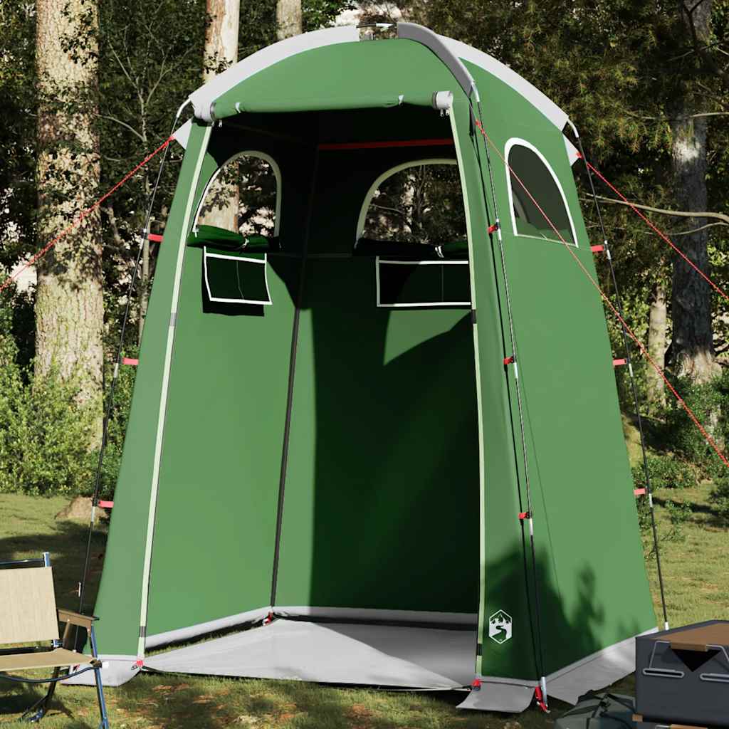 vidaXL Shower Tent Green Waterproof