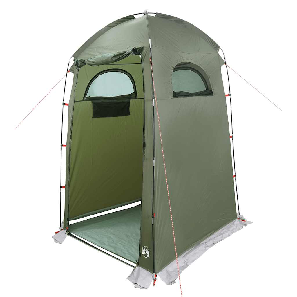 vidaXL Shower Tent Olive Green Waterproof