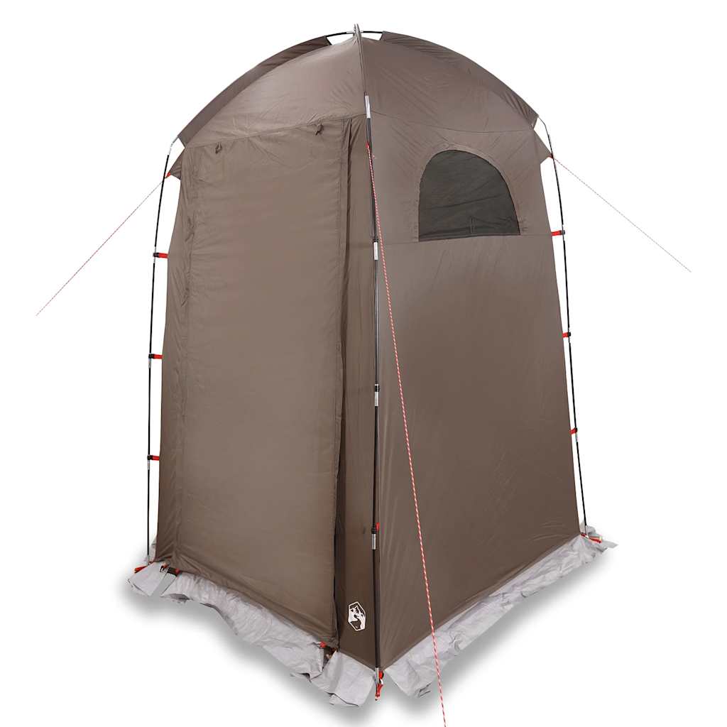 vidaXL Shower Tent Brown Waterproof