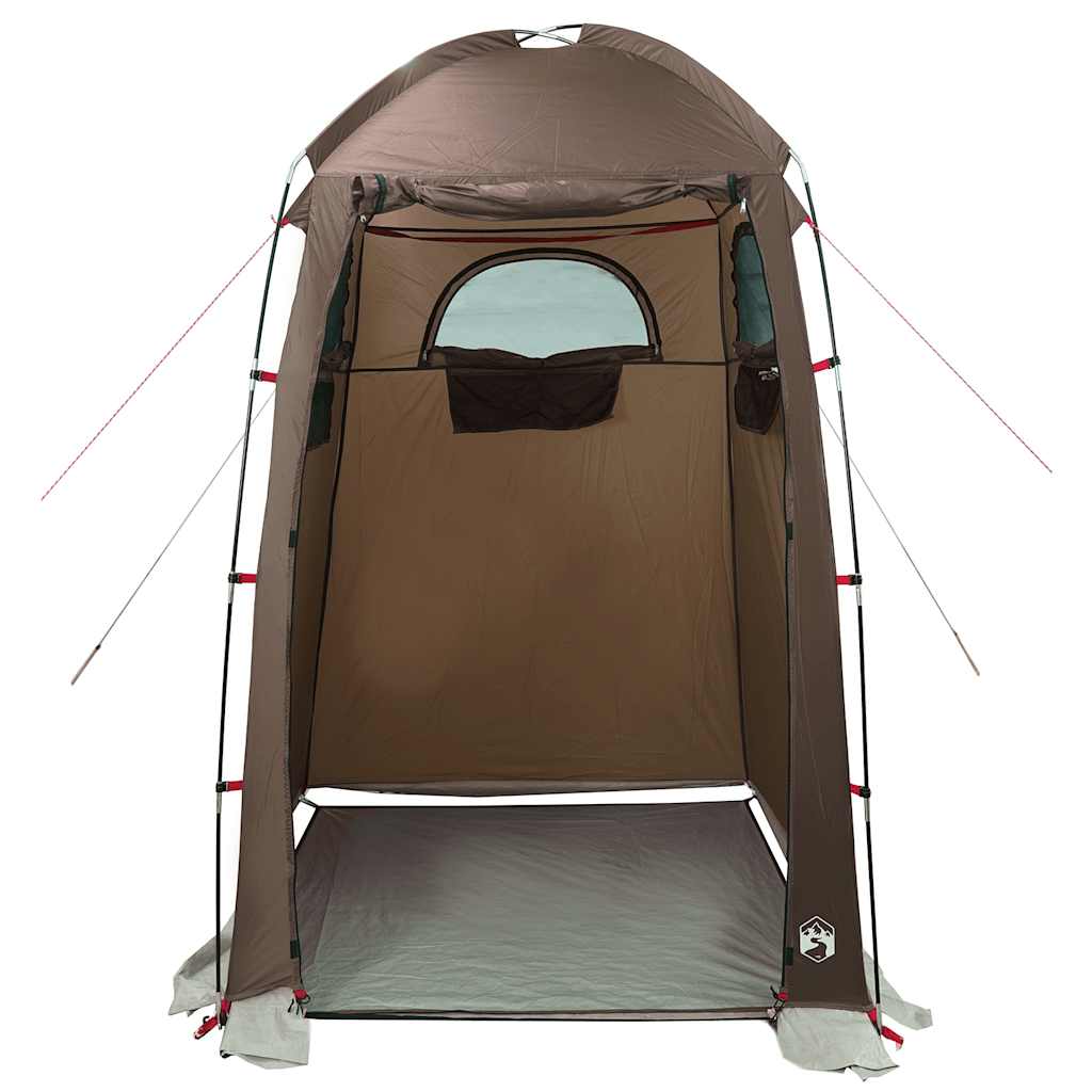 vidaXL Shower Tent Brown Waterproof