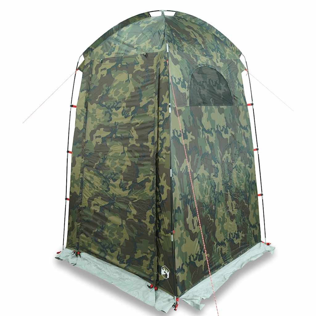 vidaXL Shower Tent Camouflage Waterproof