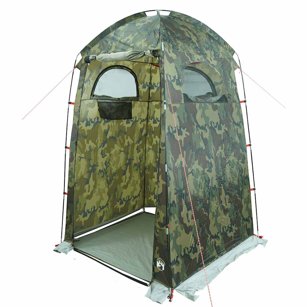 vidaXL Shower Tent Camouflage Waterproof