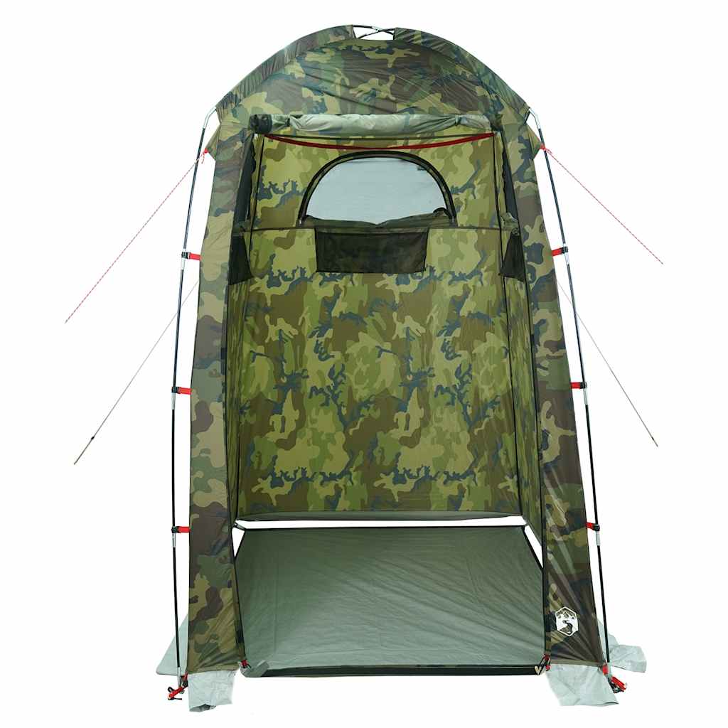 vidaXL Shower Tent Camouflage Waterproof