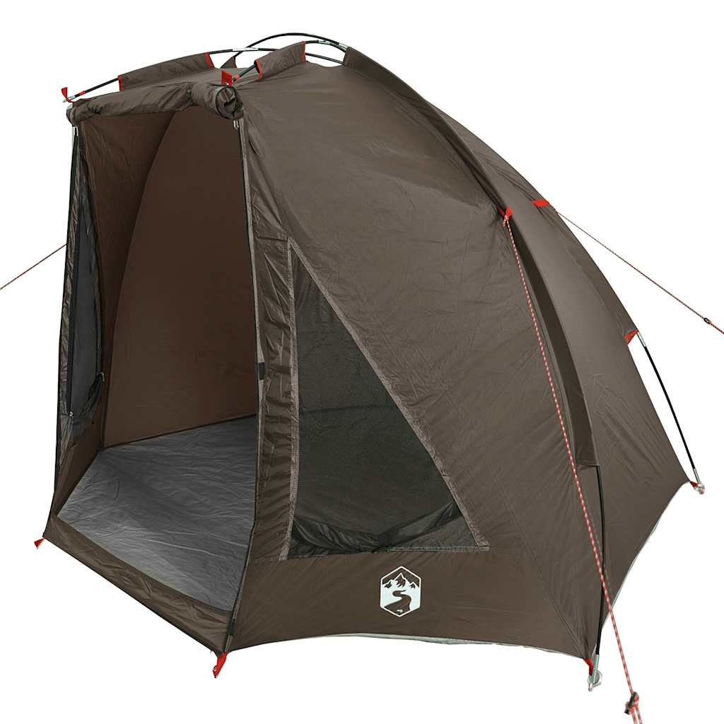 vidaXL Fishing Tent Brown Waterproof