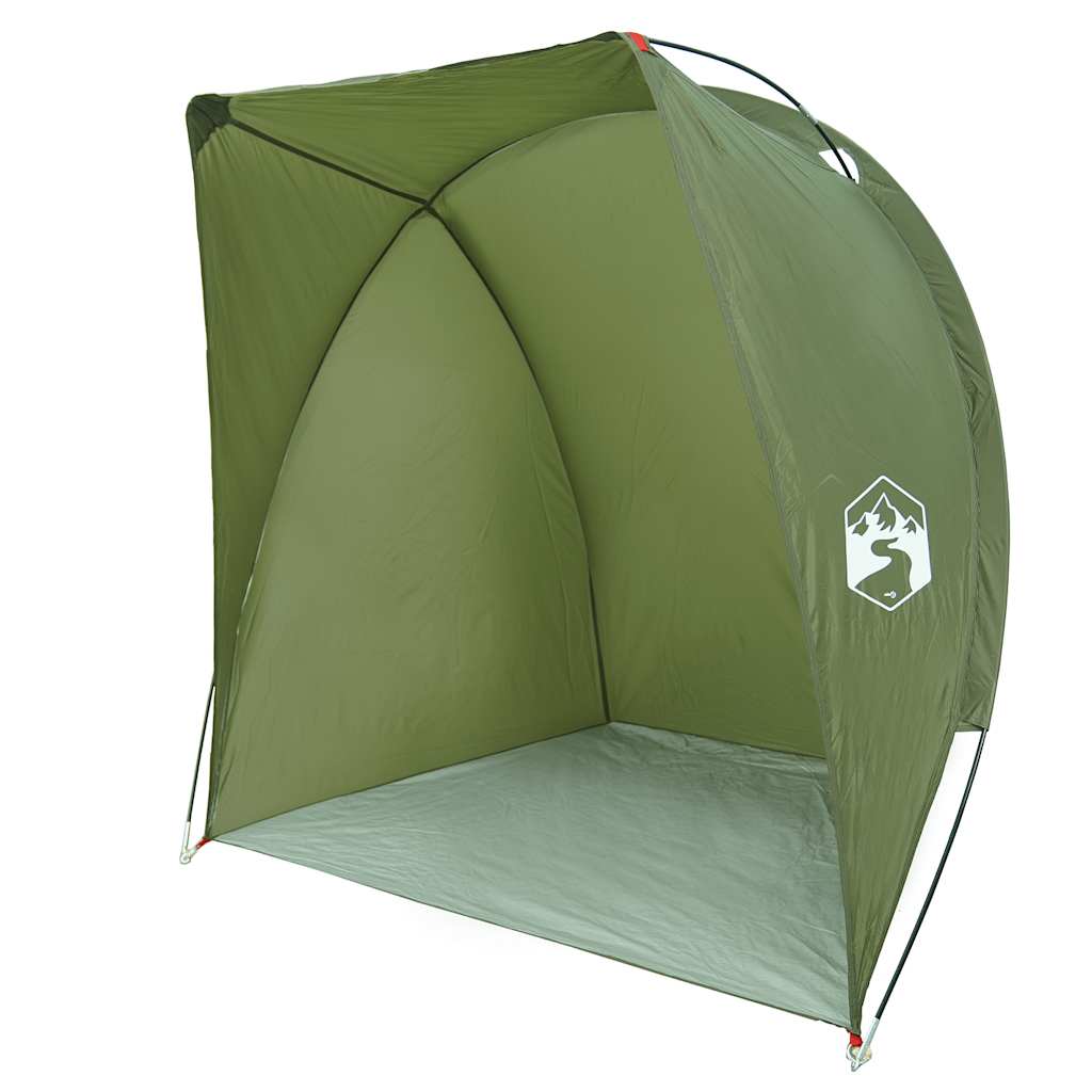 vidaXL Fishing Tent Olive Green Waterproof