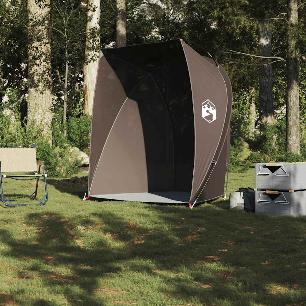 vidaXL Fishing Tent Brown Waterproof