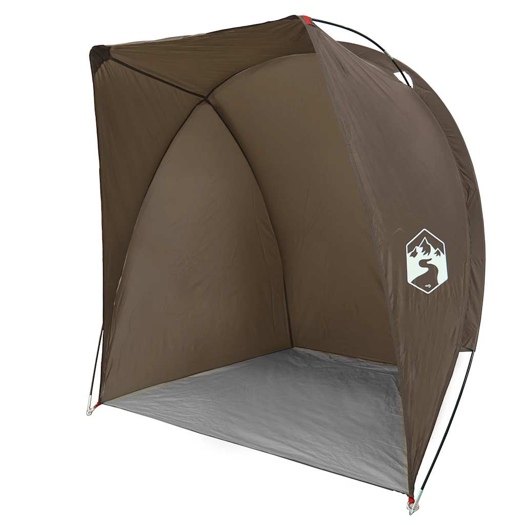 vidaXL Fishing Tent Brown Waterproof