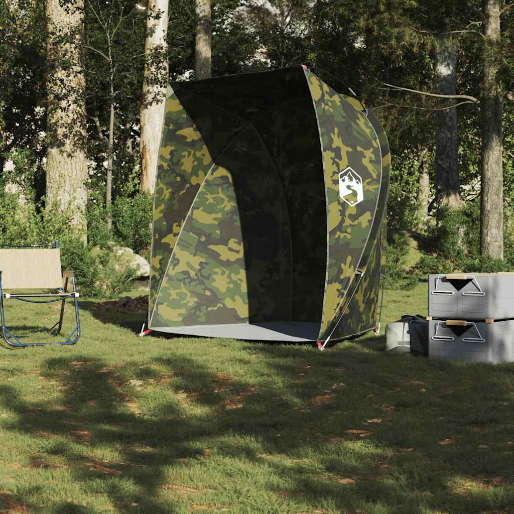 vidaXL Fishing Tent Camouflage Waterproof