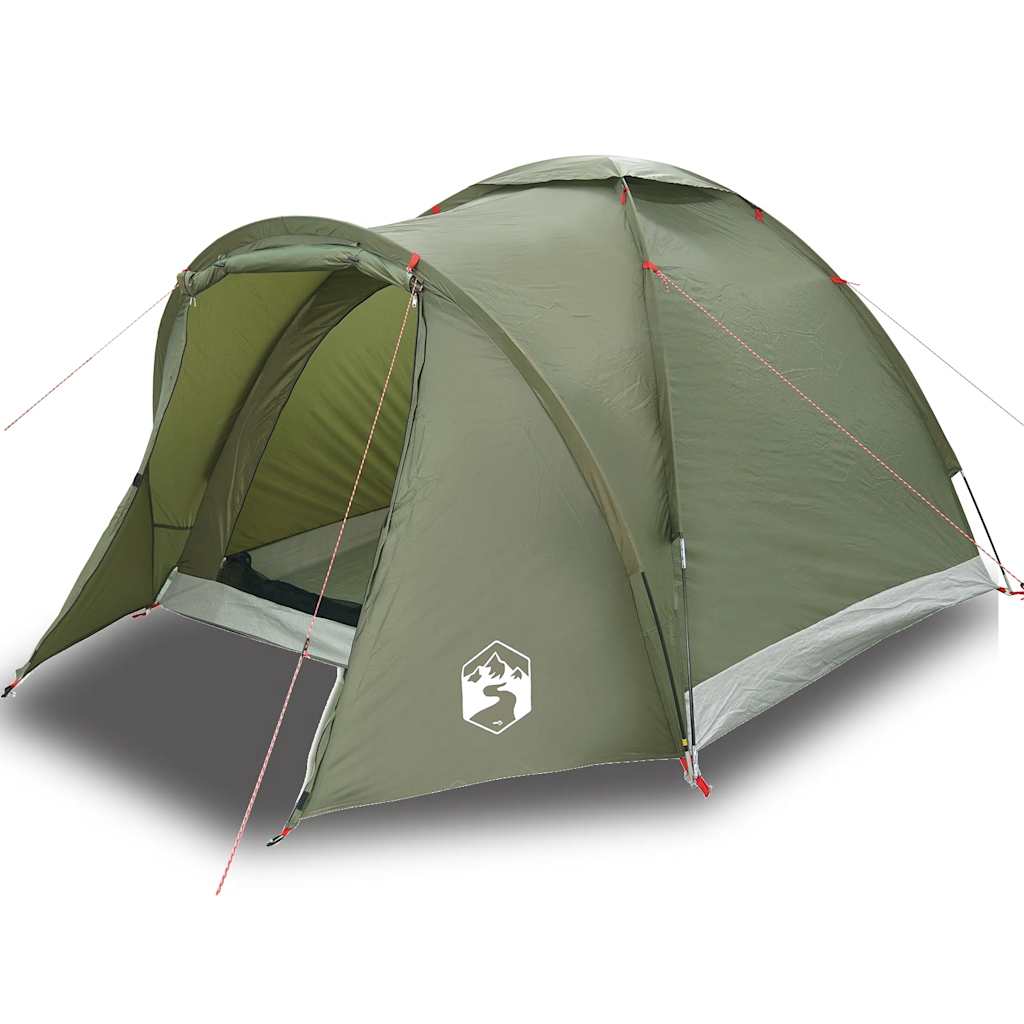 vidaXL Fishing Tent 2-Person Olive Green Waterproof