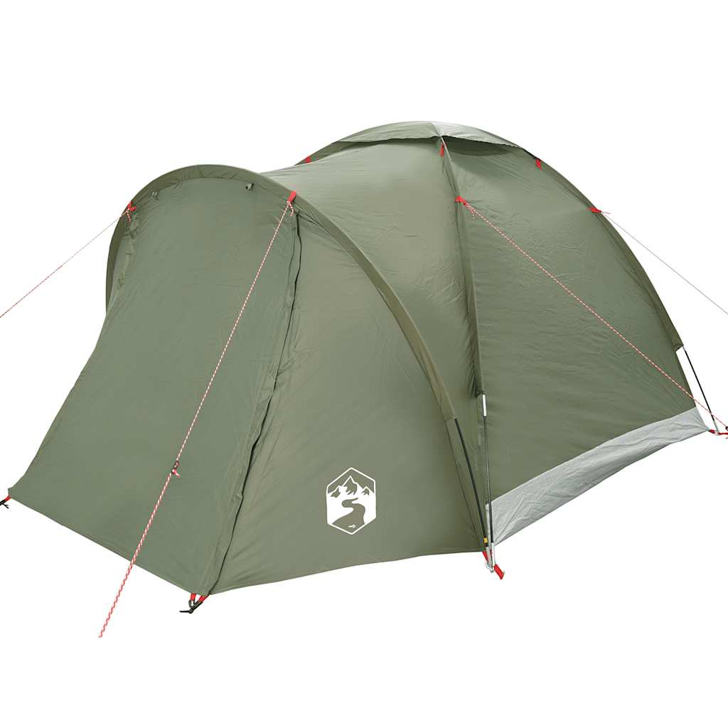 vidaXL Fishing Tent 2-Person Olive Green Waterproof