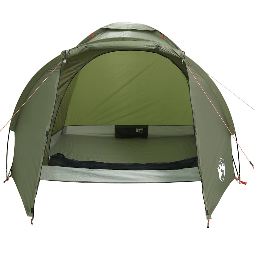 vidaXL Fishing Tent 2-Person Olive Green Waterproof