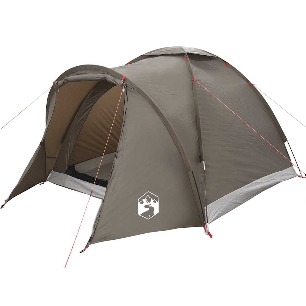 vidaXL Fishing Tent 2-Person Brown Waterproof