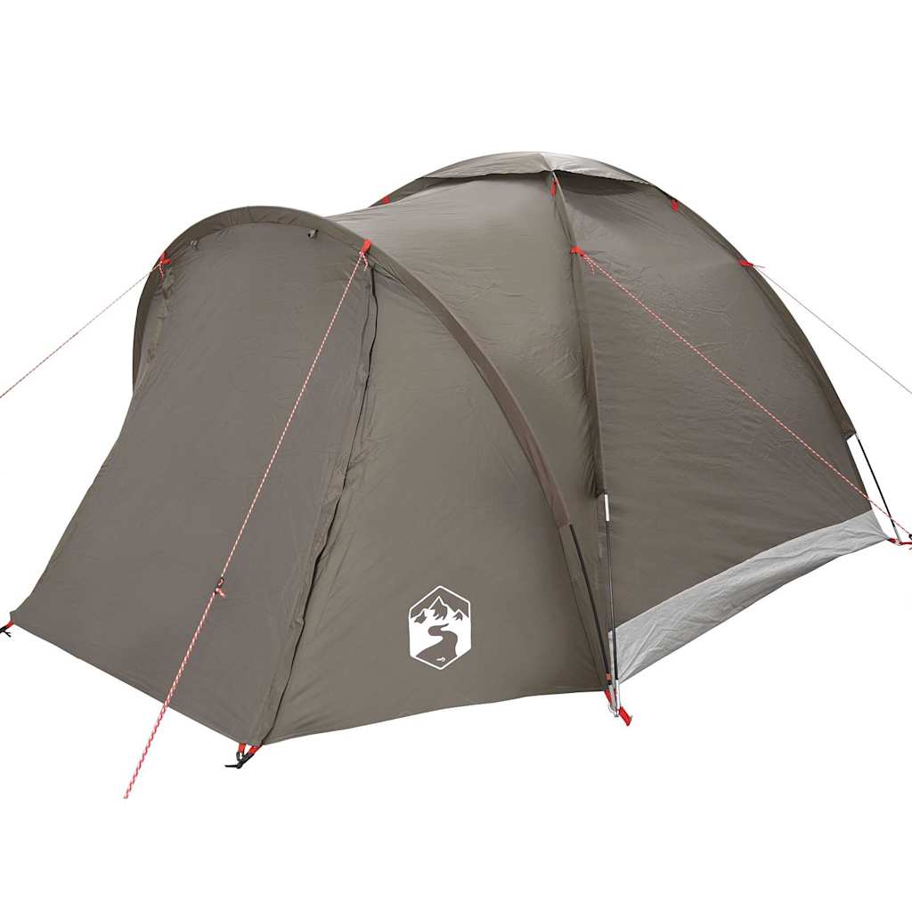 vidaXL Fishing Tent 2-Person Brown Waterproof