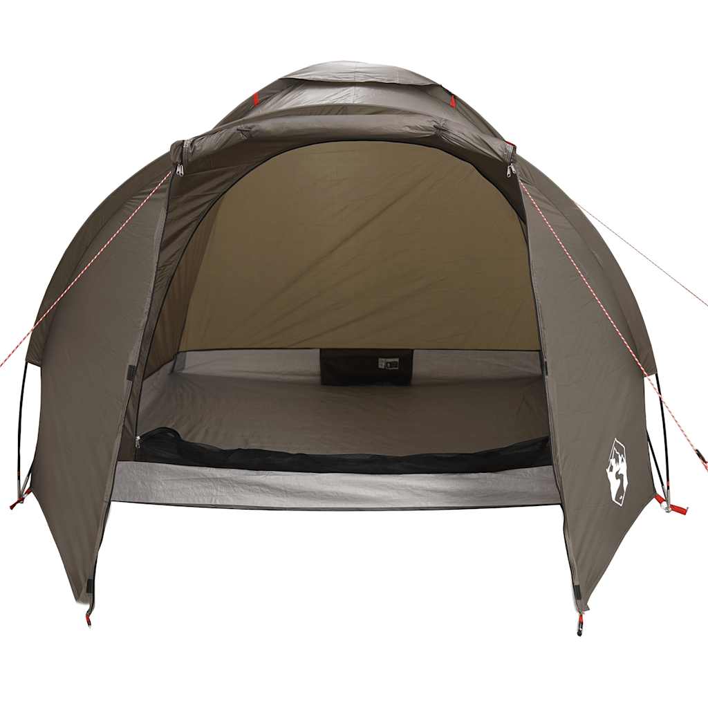 vidaXL Fishing Tent 2-Person Brown Waterproof