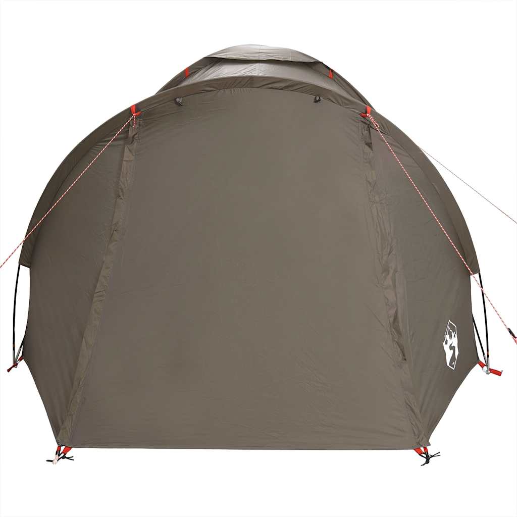 vidaXL Fishing Tent 2-Person Brown Waterproof