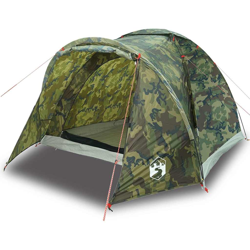 vidaXL Fishing Tent 2-Person Camouflage Waterproof