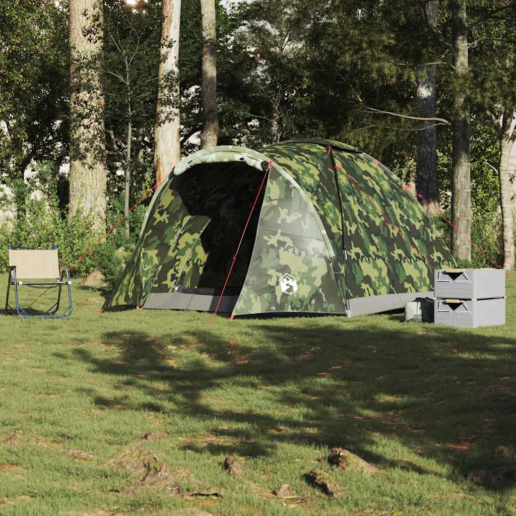 vidaXL Fishing Tent 2-Person Camouflage Waterproof