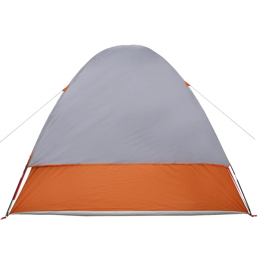 vidaXL Car Tent 4-Person Grey and Orange Waterproof