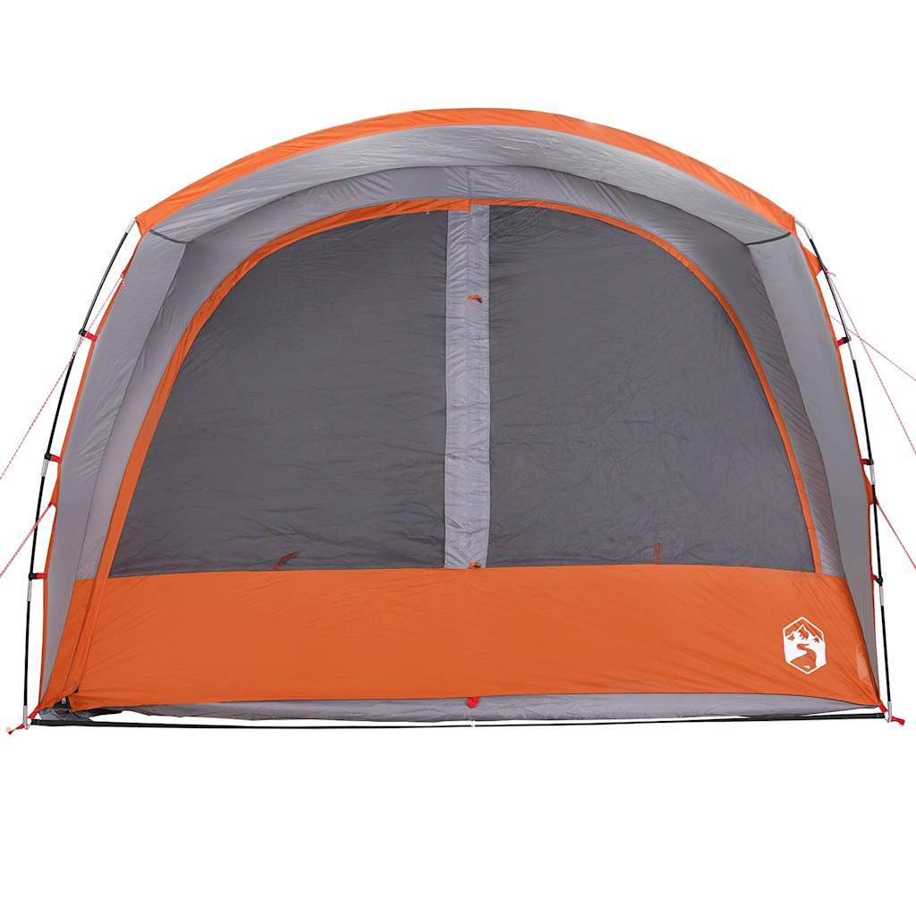 vidaXL Car Tent 4-Person Grey and Orange Waterproof