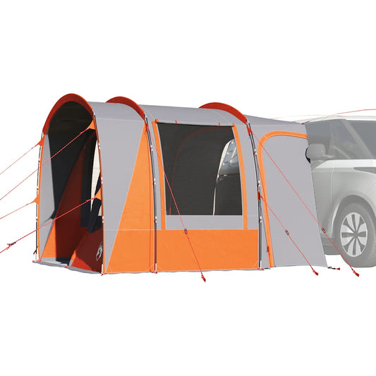 vidaXL Car Tent 4-Person Grey and Orange Waterproof