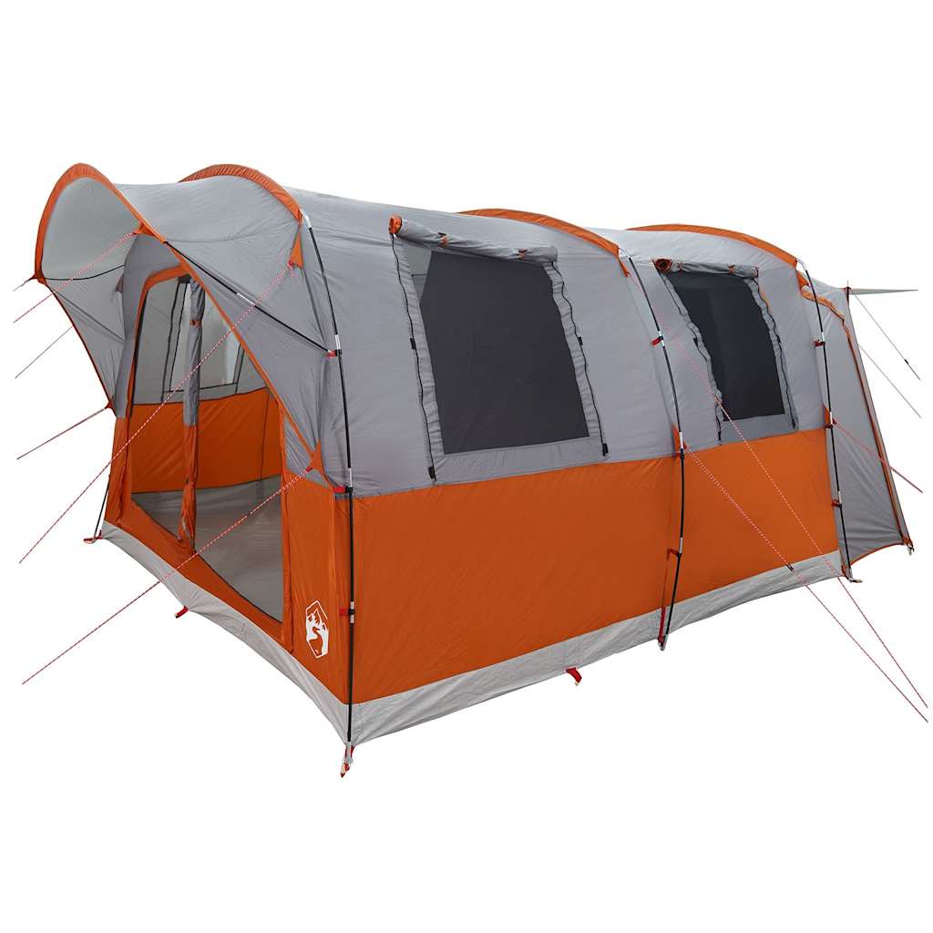 vidaXL Car Tent 4-Person Grey and Orange Waterproof