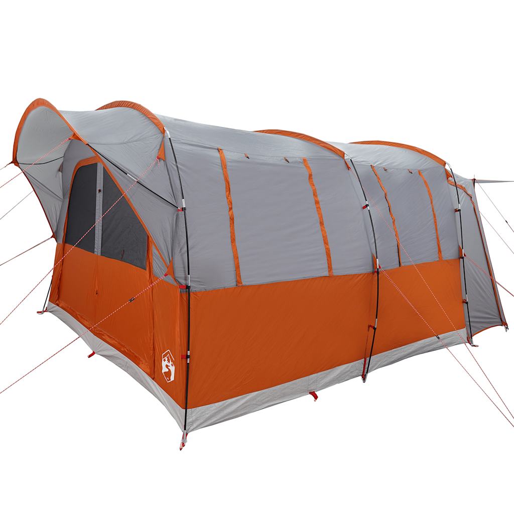 vidaXL Car Tent 4-Person Grey and Orange Waterproof