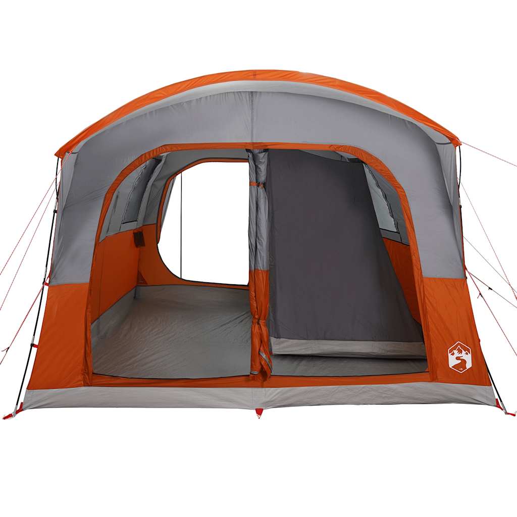 vidaXL Car Tent 4-Person Grey and Orange Waterproof