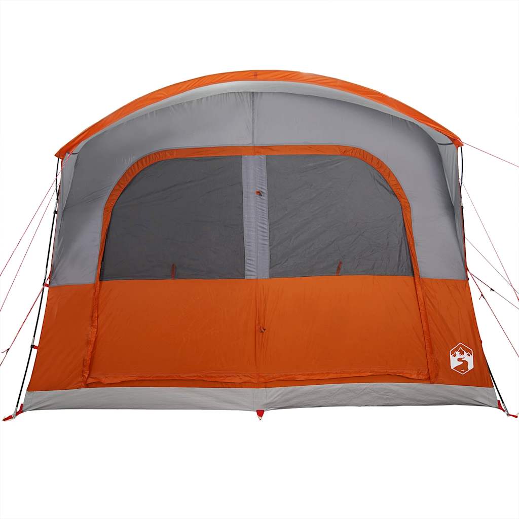 vidaXL Car Tent 4-Person Grey and Orange Waterproof