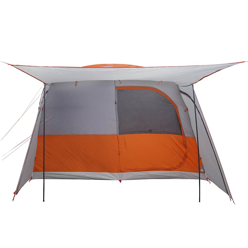 vidaXL Car Tent 4-Person Grey and Orange Waterproof