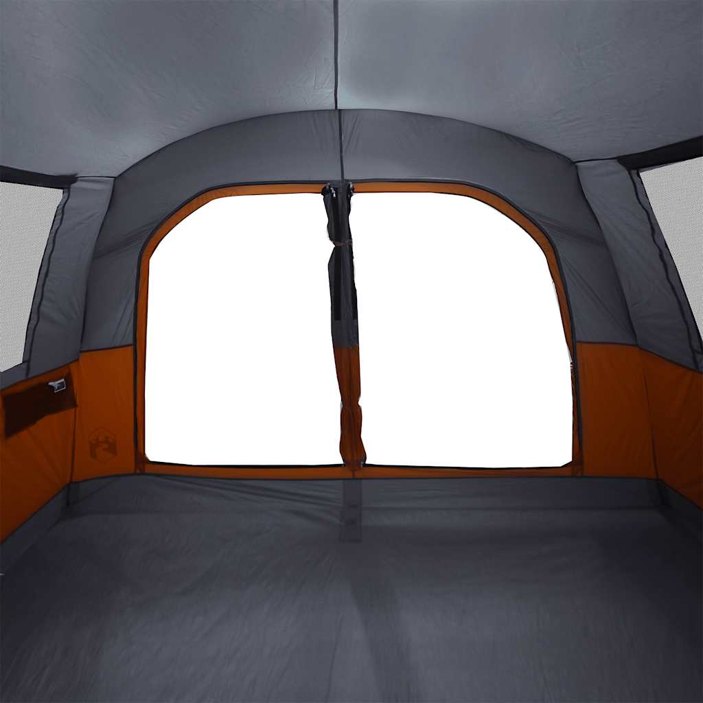 vidaXL Car Tent 4-Person Grey and Orange Waterproof