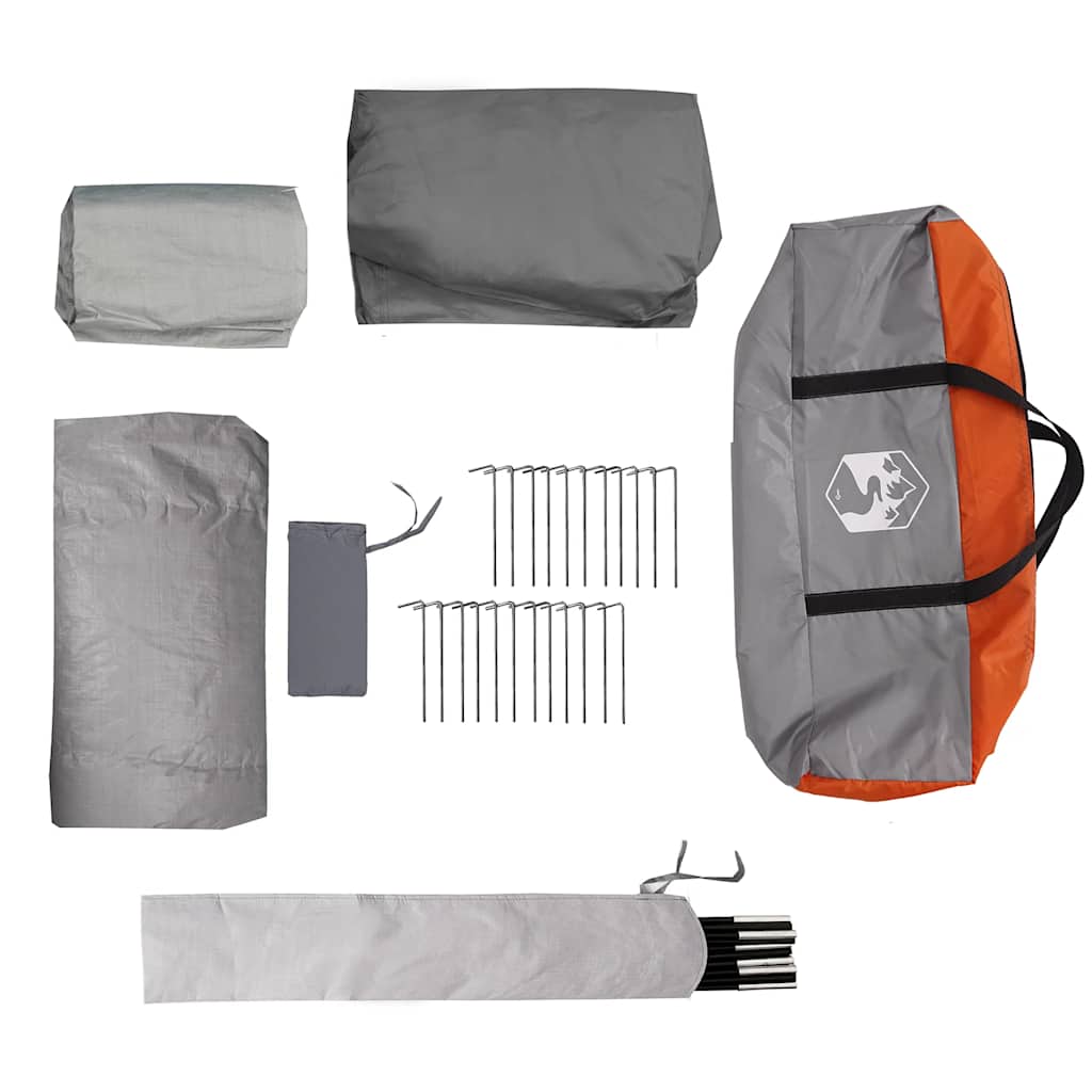 Car Tent Grey and Orange Waterproof