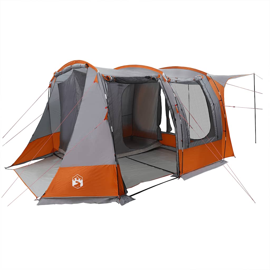 vidaXL Car Tent Grey and Orange Waterproof