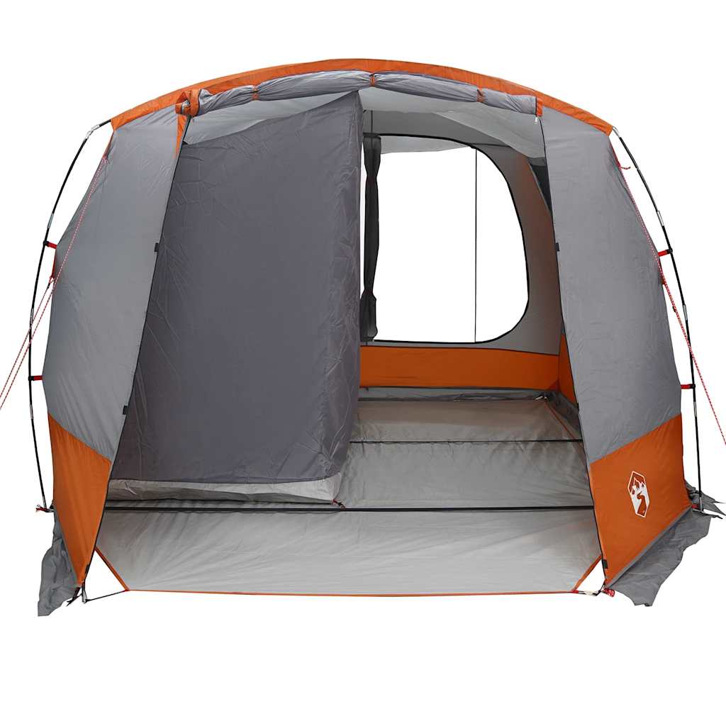 vidaXL Car Tent Grey and Orange Waterproof