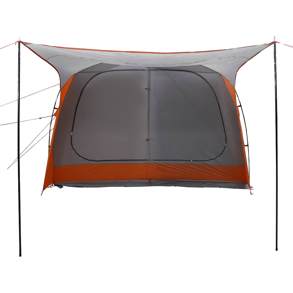 vidaXL Car Tent Grey and Orange Waterproof