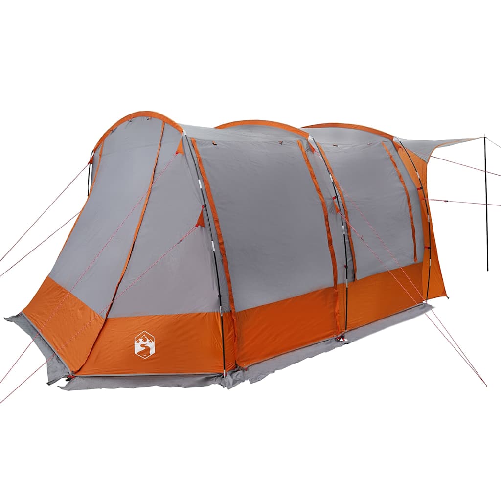 vidaXL Car Tent Grey and Orange Waterproof