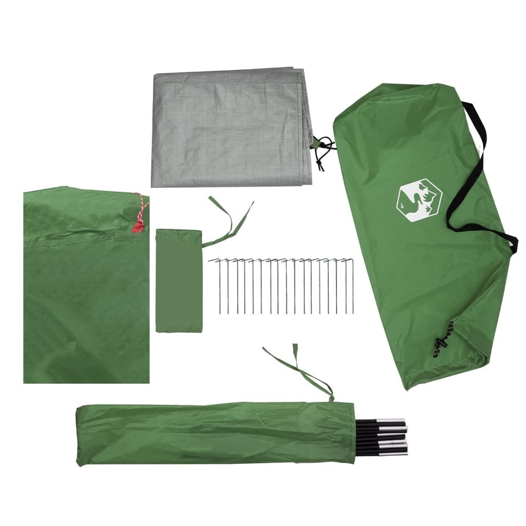 vidaXL Car Tent 2-Person Green Waterproof