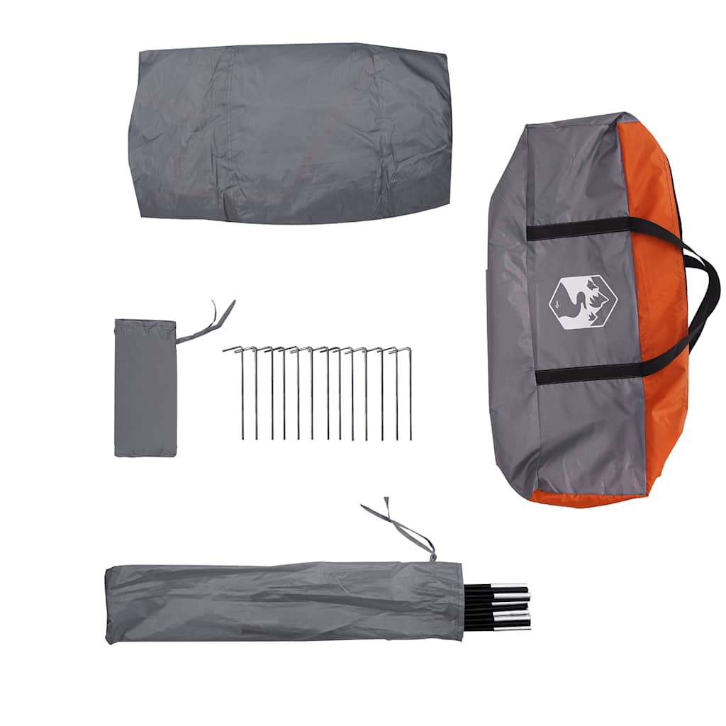 Car Tent 2-Person Grey and Orange Waterproof