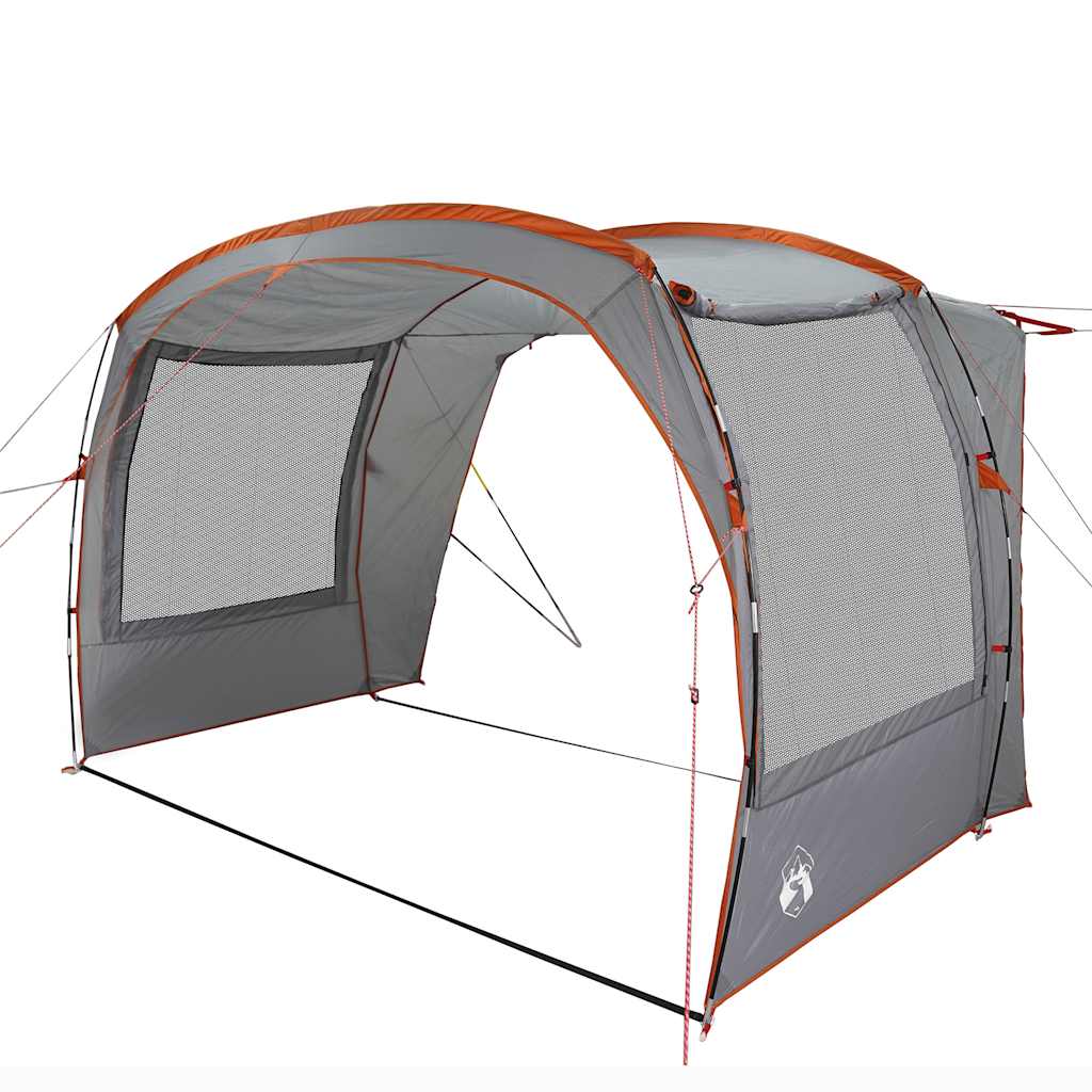 vidaXL Car Tent Grey and Orange Waterproof