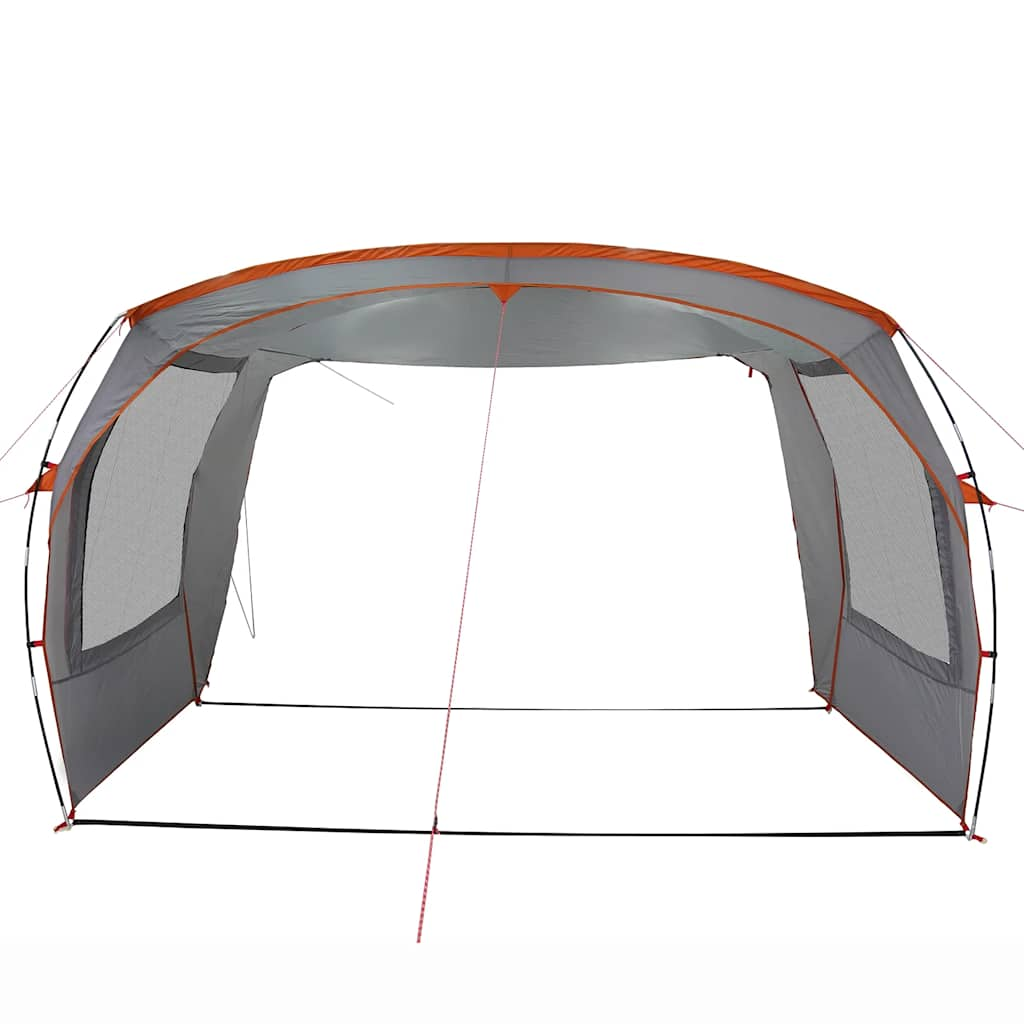 vidaXL Car Tent Grey and Orange Waterproof