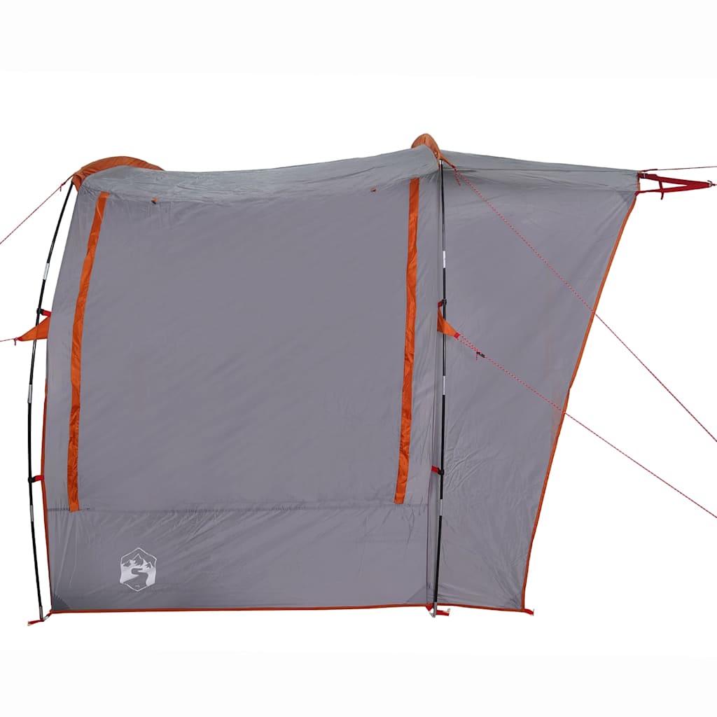 vidaXL Car Tent Grey and Orange Waterproof