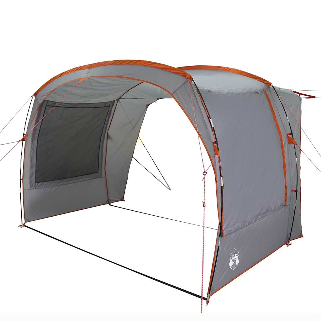 vidaXL Car Tent Grey and Orange Waterproof