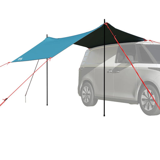 vidaXL Car Tent Blue Waterproof