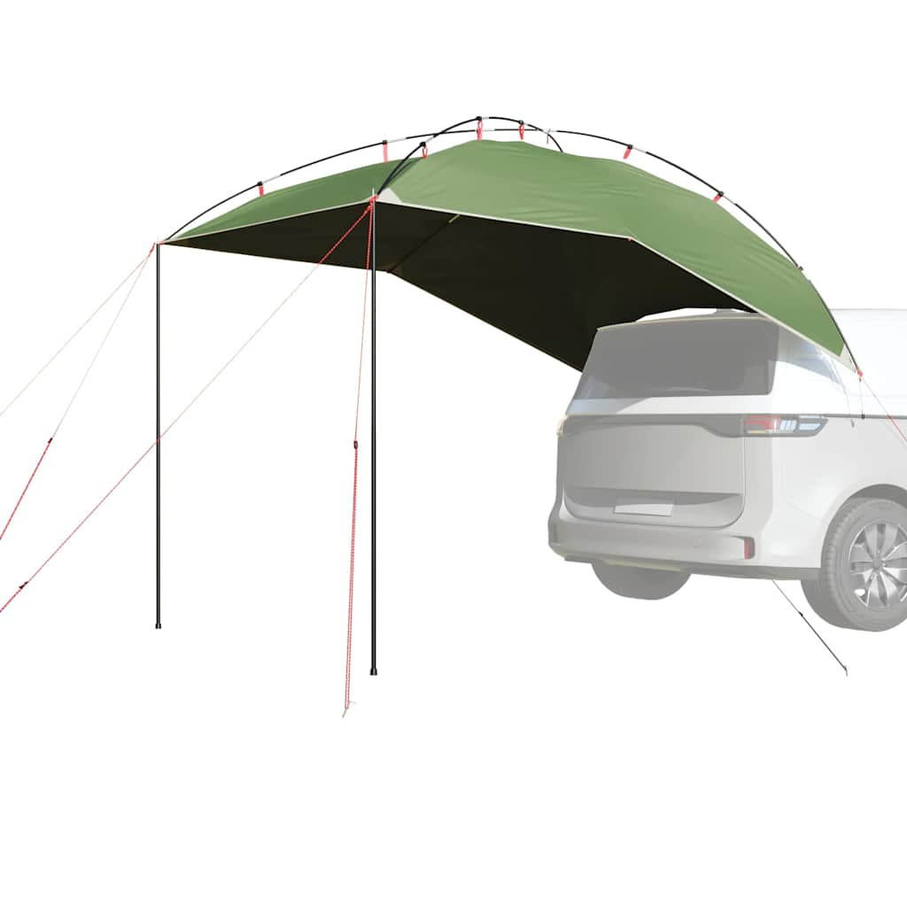 vidaXL Car Tent Green Waterproof