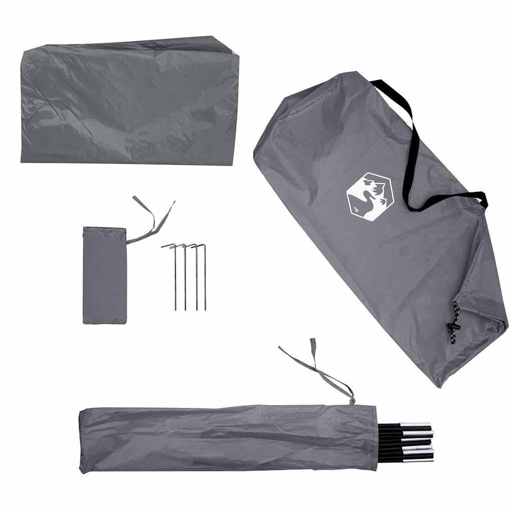 vidaXL Car Tent Grey and Orange Waterproof