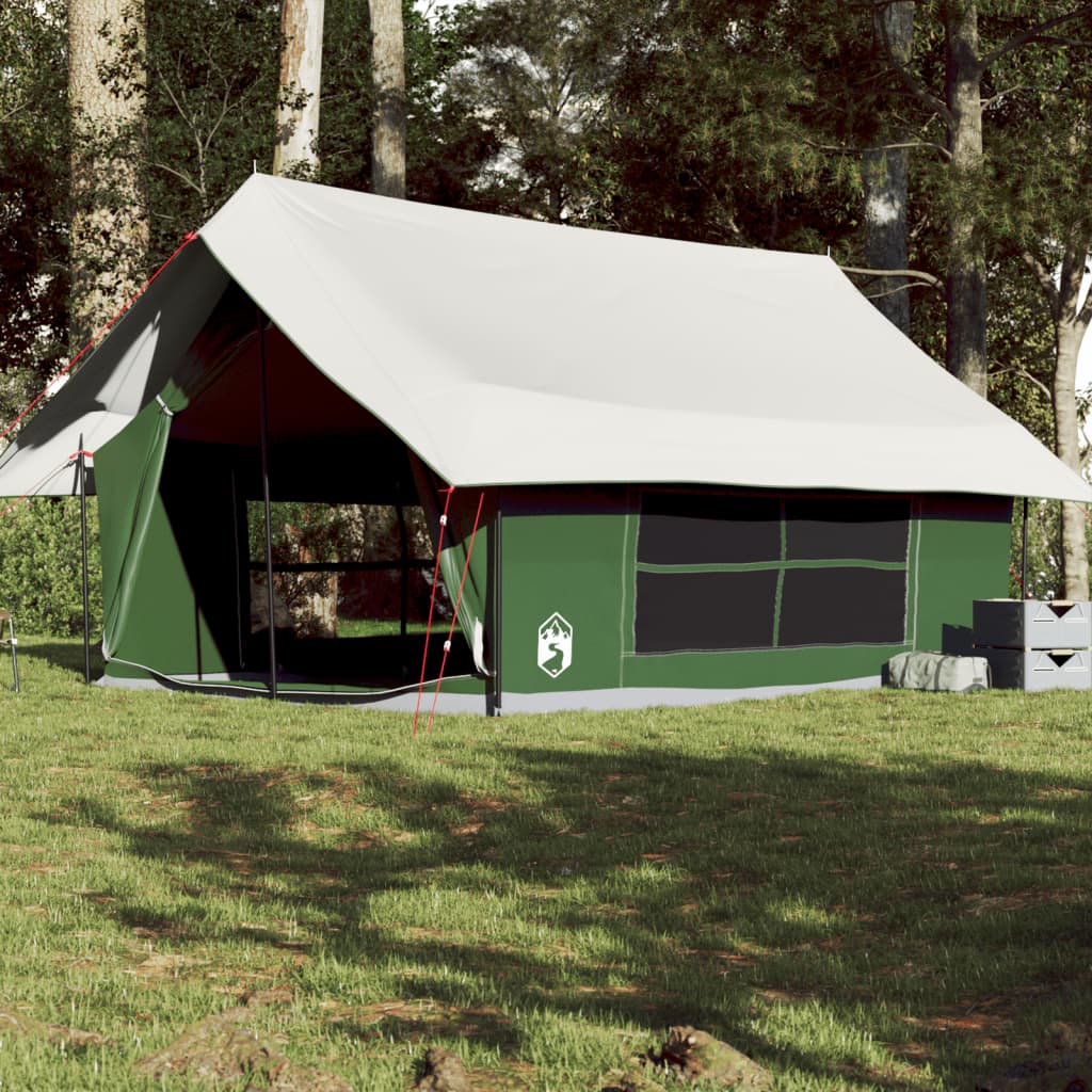 vidaXL Camping Tent 5-Person Green Waterproof