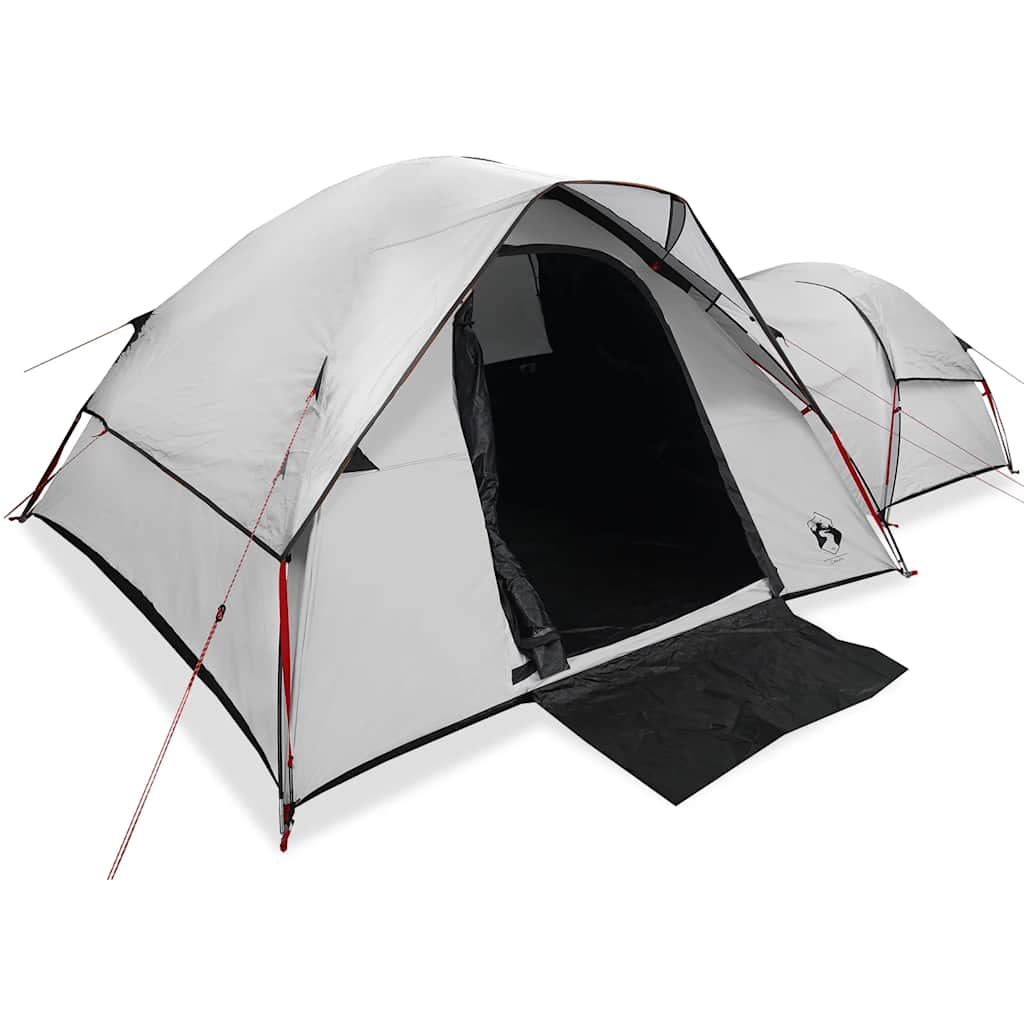Camping Tent 5-Person White Blackout Fabric Waterproof