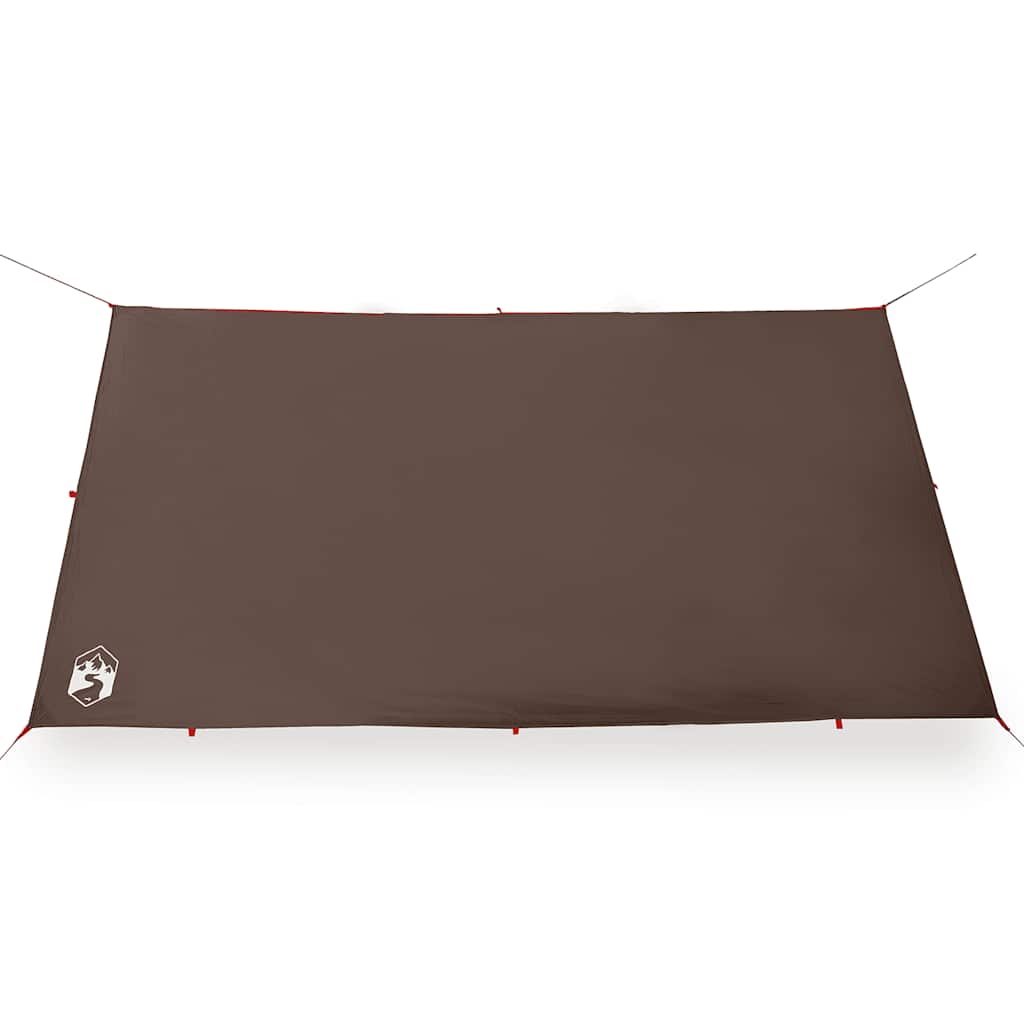 Camping Tarp Brown 366x306 cm Waterproof