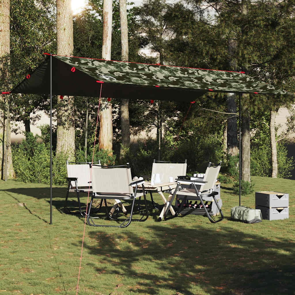 Camping Tarp Camouflage 506x306 cm Waterproof