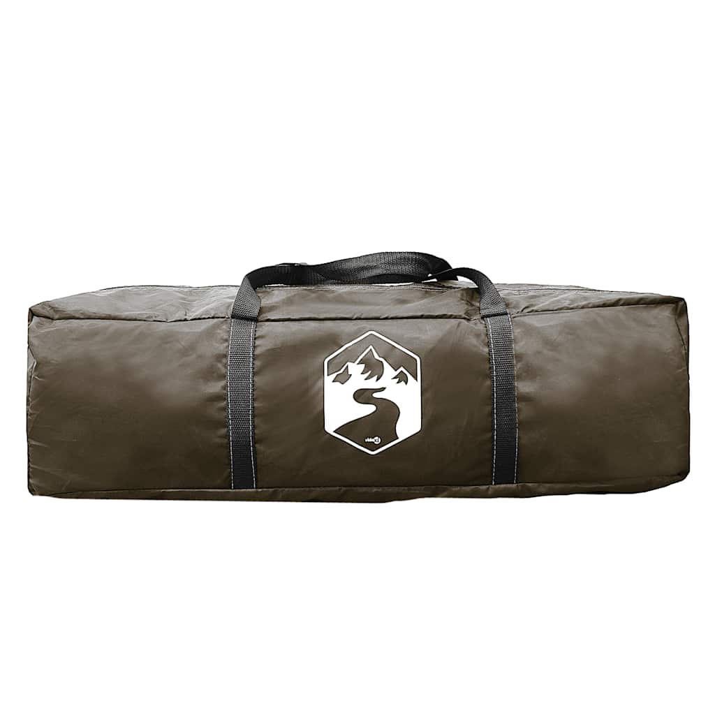 Camping Tent Dome 4-Person Brown Waterproof